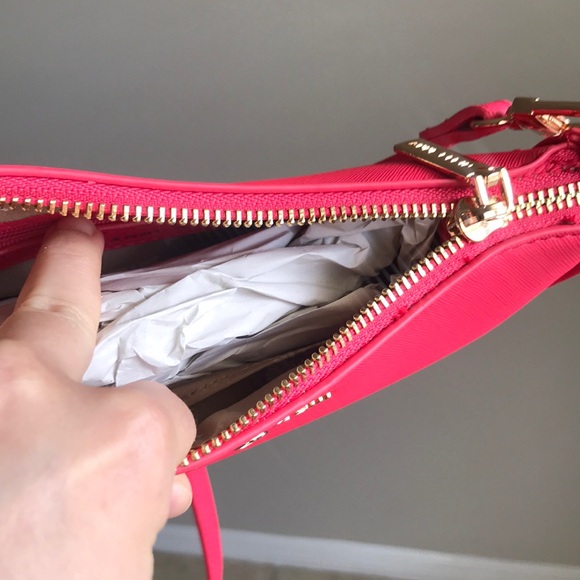 Anne Klein Vibrant Pink Crossbody Bag - Picture 5 of 5